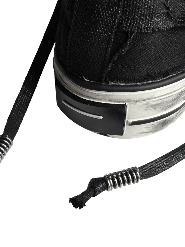 DISTRESSED CANVAS SNEAKERS WITH BOOST