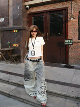 WASHED CLAY-DYED CASUAL PANTS