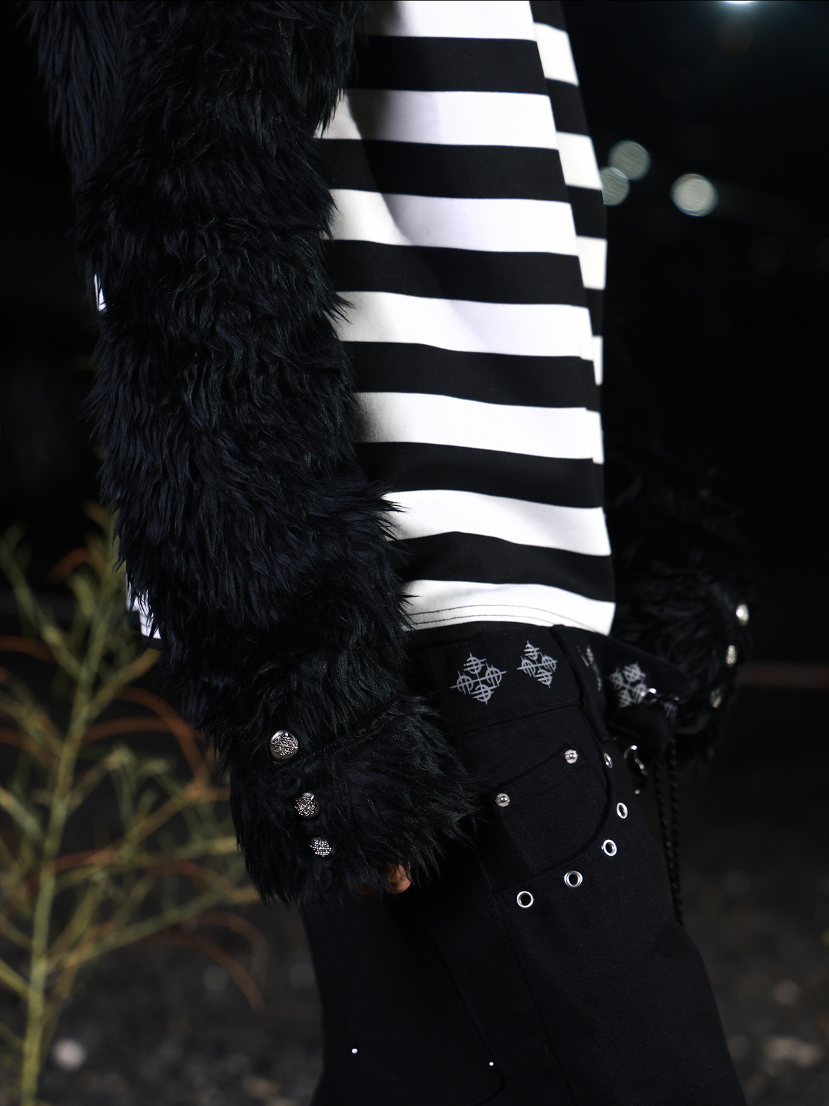 PUNK STRIPED POLO SHIRT