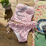 FLORAL RUFFLE BIKINI SET