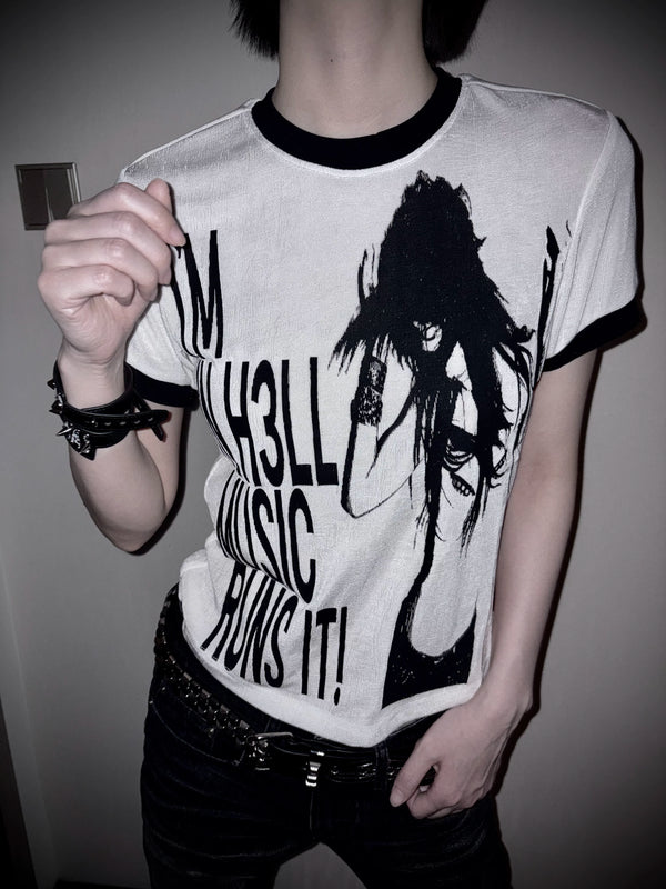 BORN IN HELL SWING T-SHIRT