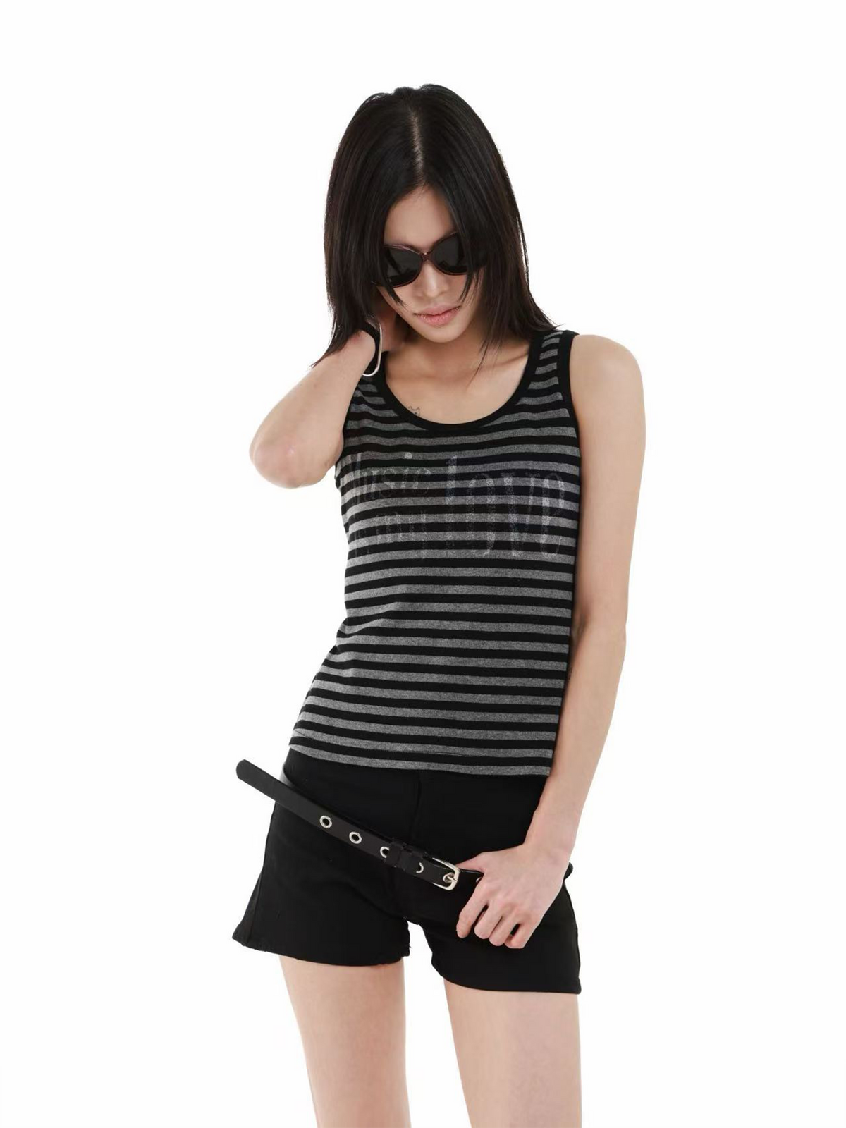 BREATHABLE STRIPED TANK TOP