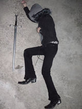 DARK DISTRESSED SLIM JEANS