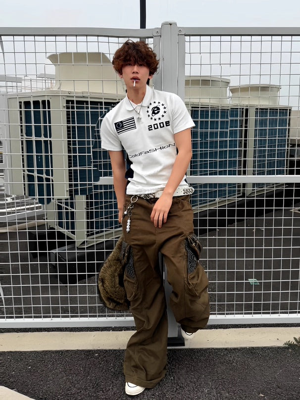 EMBROIDERED STREET POLO SHIRT