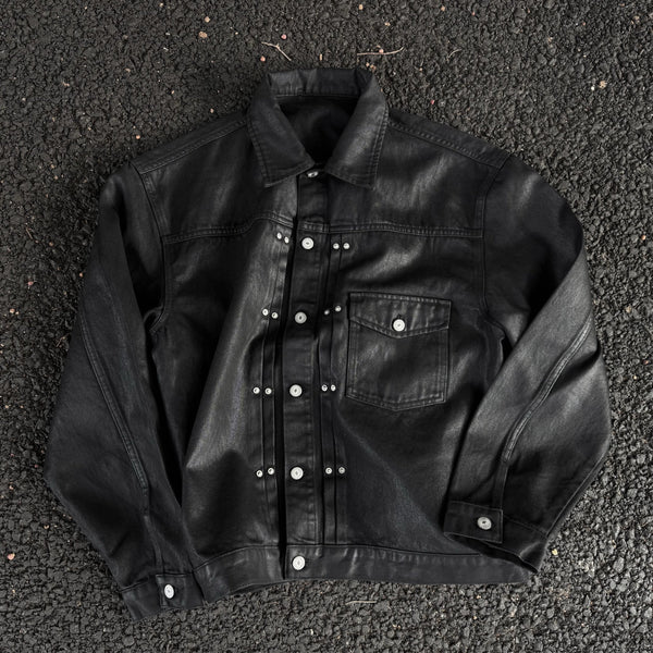 VINYL COATED DENIM JACKET