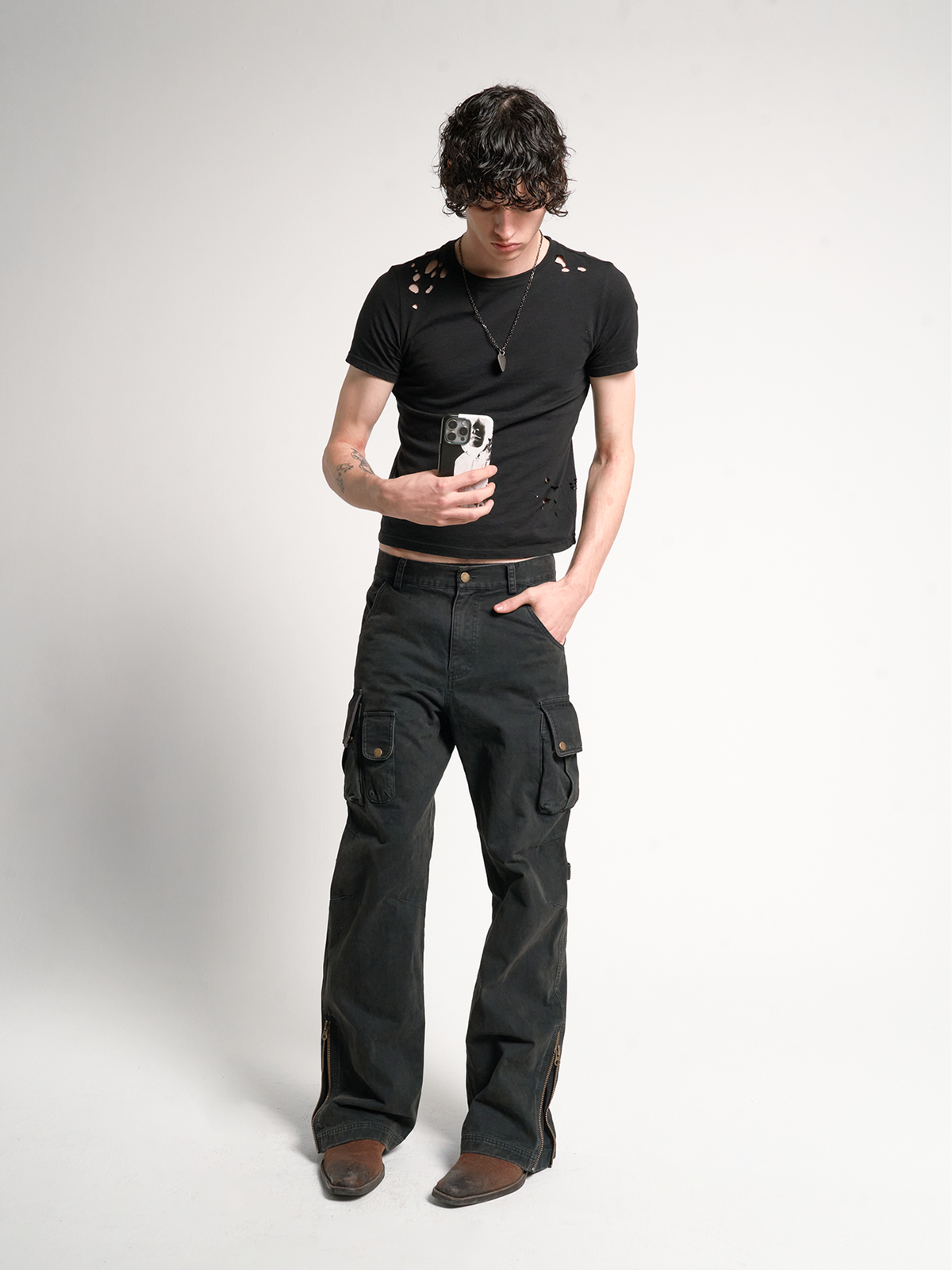 ADJUSTABLE CARGO WORK PANTS