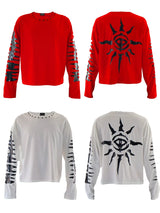 CTHULHU EYE PRINT LONG SLEEVE TOP
