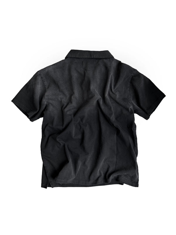 DISTRESSED PONY PRINT POLO SHIRT