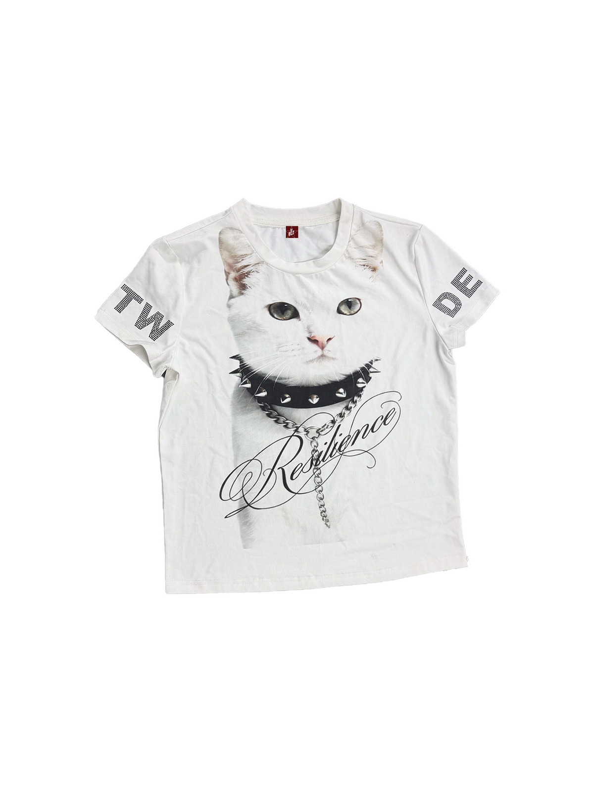 Y2K CATS RHINESTONE T-SHIRT
