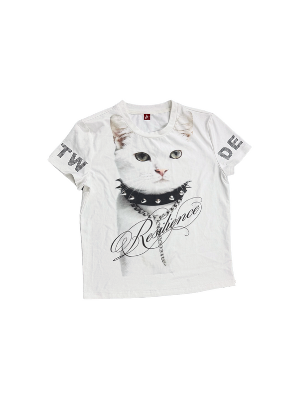 Y2K CATS RHINESTONE T-SHIRT