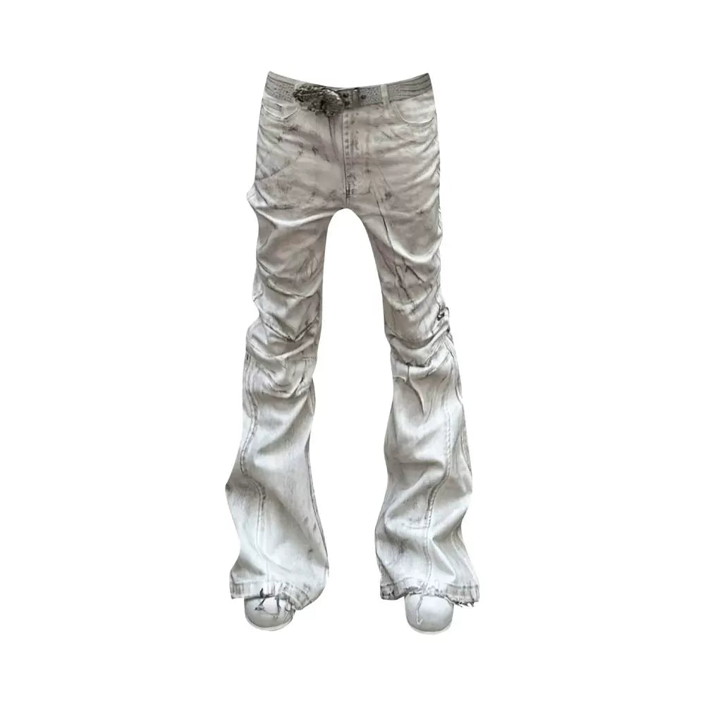 WASHED MICRO JEANS PANTS