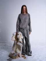 DARK GRAY STARS STRIPES PANTS