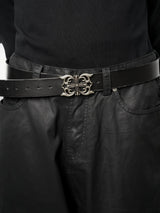 VINTAGE SCULPTED LEATHER BELT