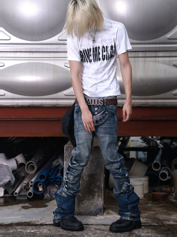 ICE BLUE CAT WHISKER JEANS