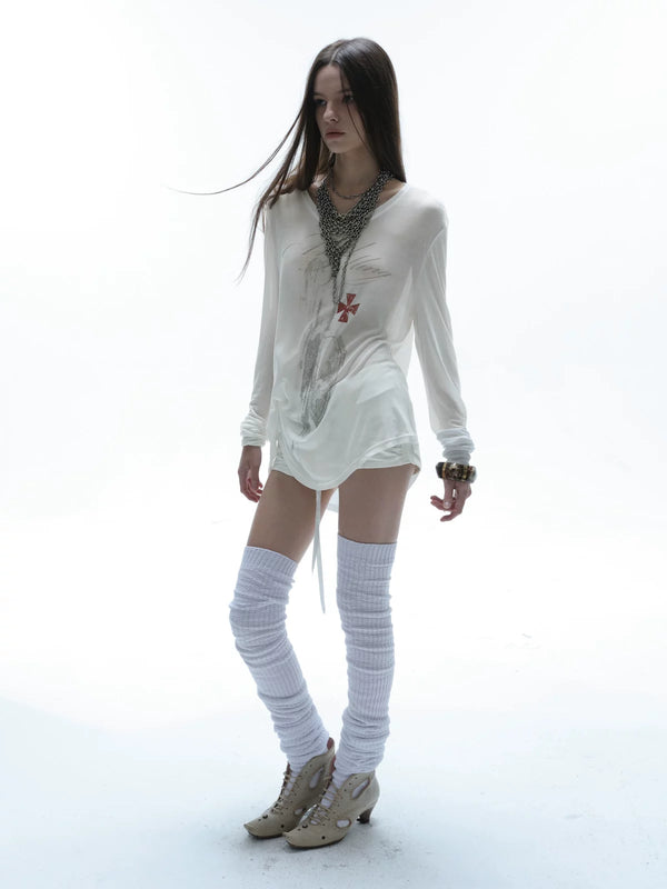 PUNK STYLE LONG SLEEVE T-SHIRT