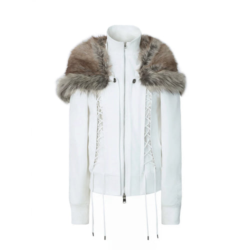 FAUX FUR SHAWL PARKER JACKET