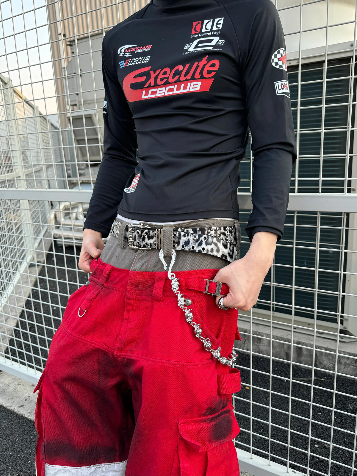 PUNK STUDDED LEOPARD BELT