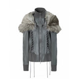 FAUX FUR SHAWL PARKER JACKET