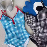 TRENDY OPEN-BACK ONE-PIECE SWIMSUIT
