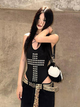Y2K RIVET STYLE TOP