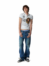 EMBROIDERED SLOGAN POLO SHIRT