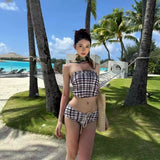 RETRO CHECKERED BIKINI SET