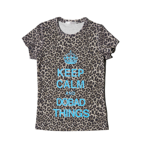 LEOPARD PRINT KEEP CALM TEE