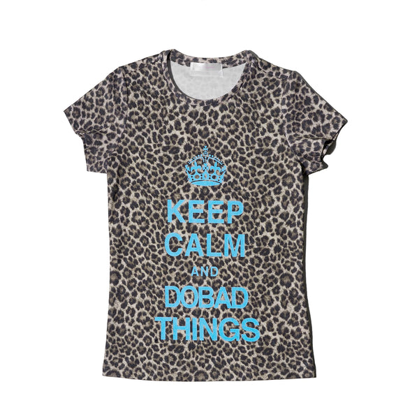 LEOPARD PRINT KEEP CALM TEE