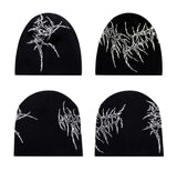 ORGANIC BONE PRINT KNIT HAT