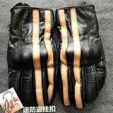 VINTAGE LEATHER BIKER GLOVES