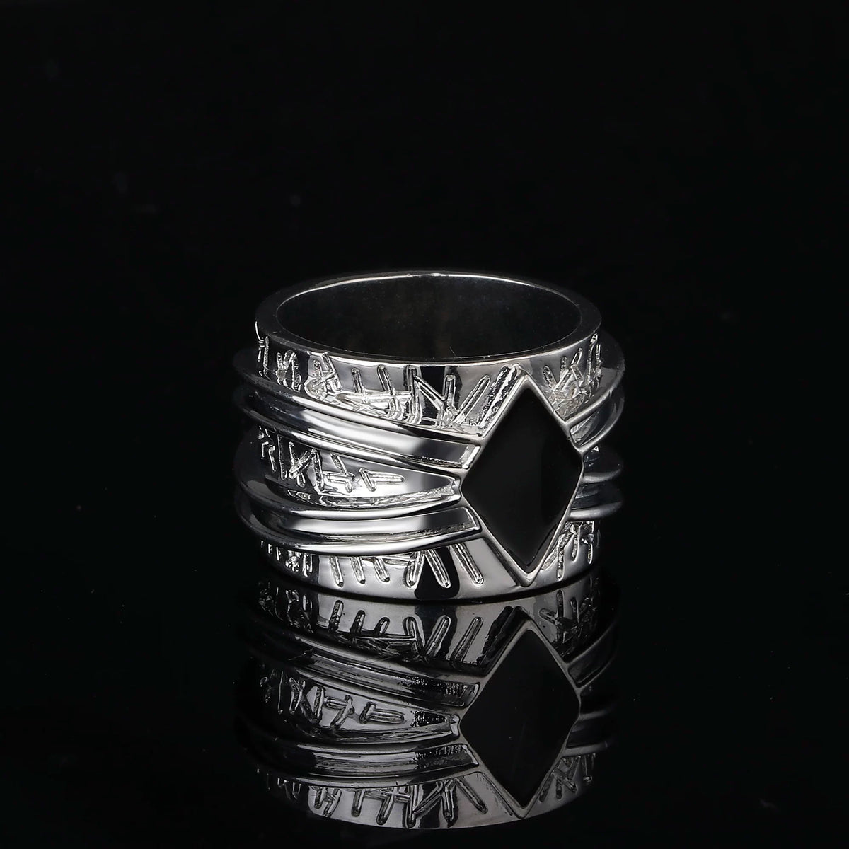 STRIPED DIAMOND IMPRISON RING