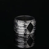 STRIPED DIAMOND IMPRISON RING