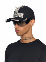 STUDDED IRON CROSS CAP