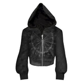 VELVET HOODED WIZARD JACKET