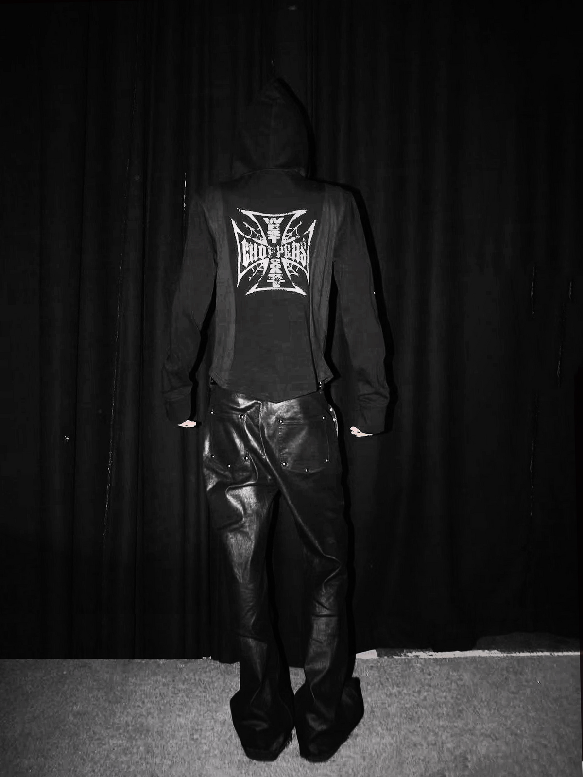GOTHIC HOODED SWEATER JACKET