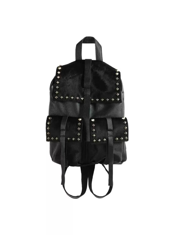 PUNK LEATHER SHOULDER BAG