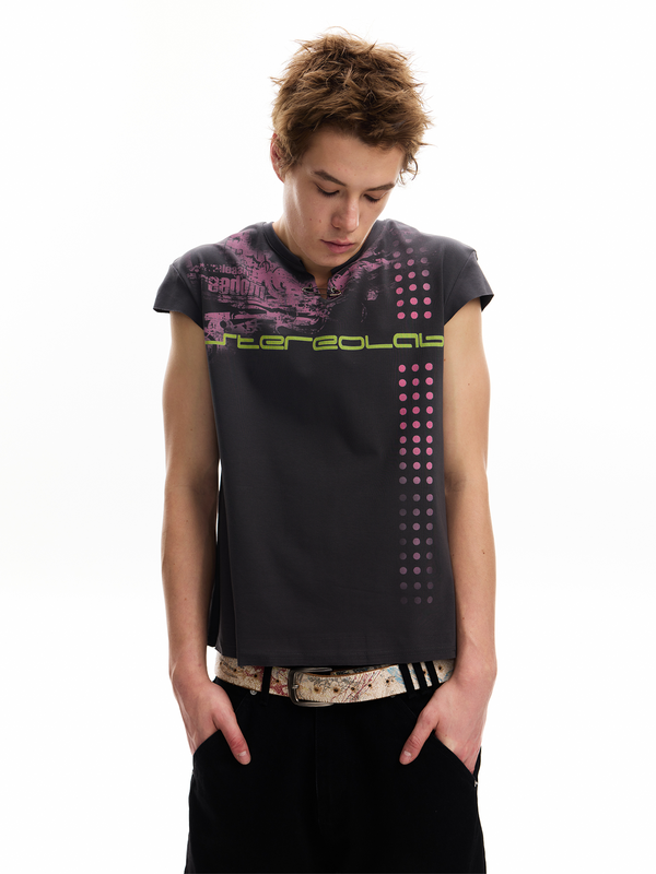 POLKA DOT SNAPBACK TEE