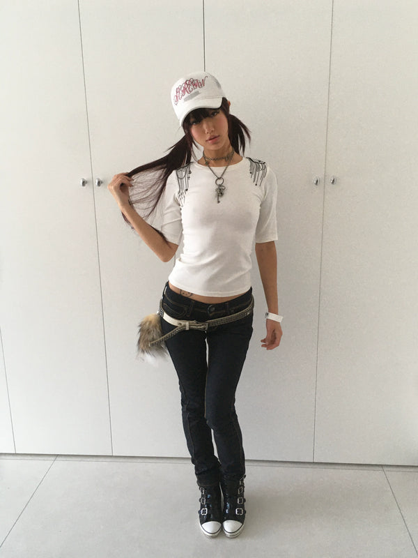RETRO ASIAN EPAULET T-SHIRT