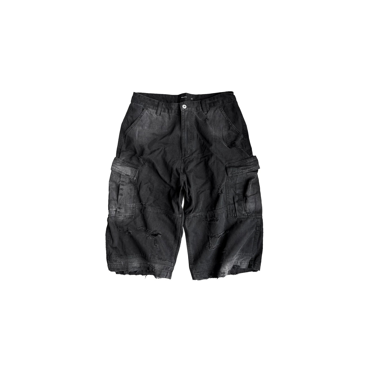 AGED WORK PANTS WITH ZIPPER