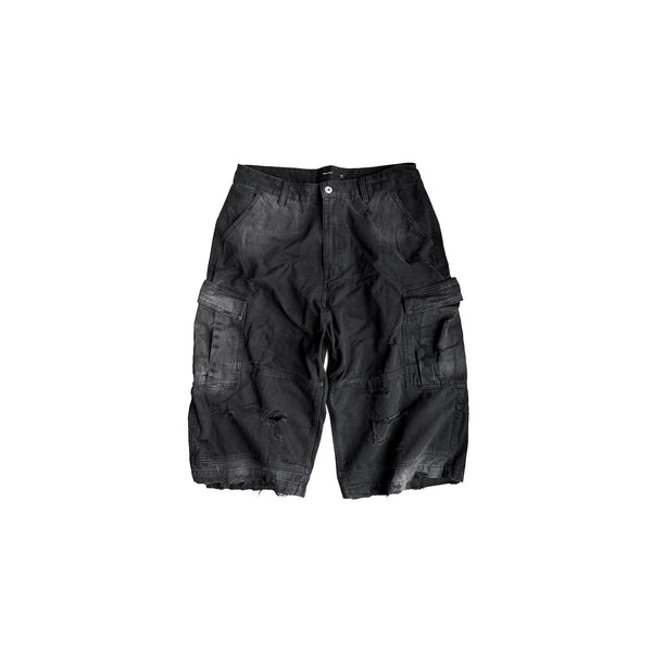 AGED WORK PANTS WITH ZIPPER