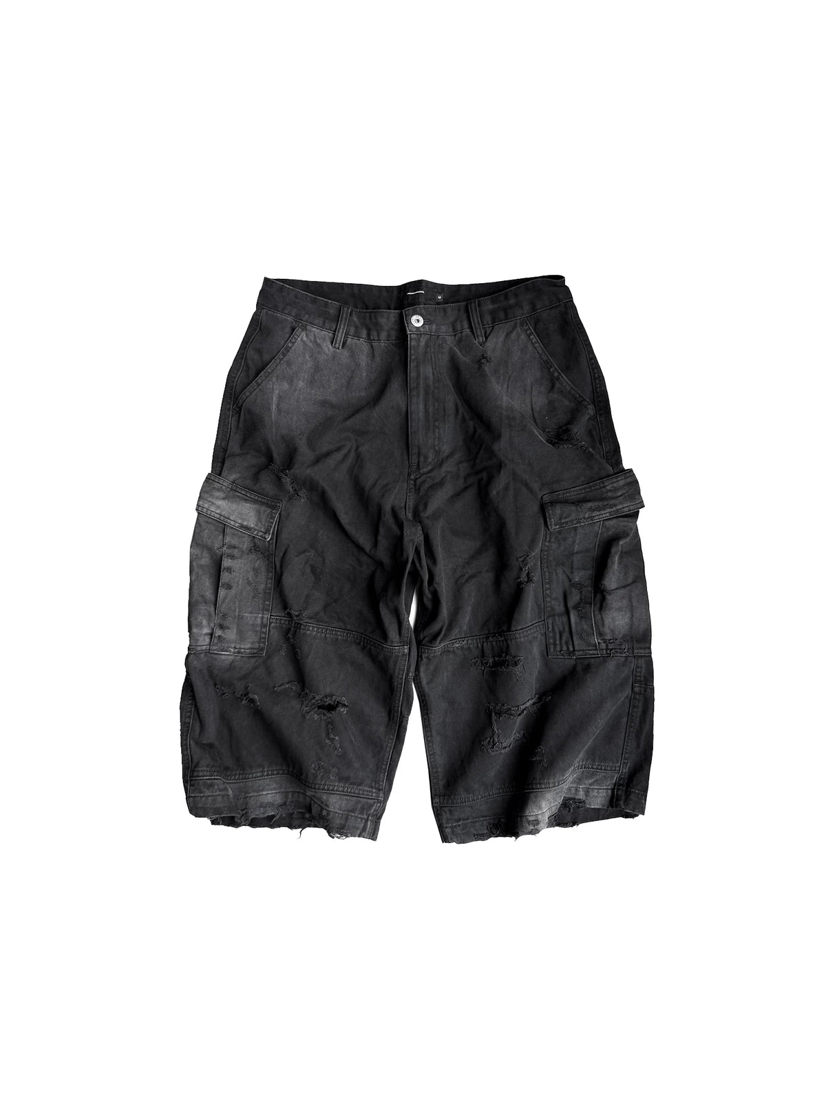 AGED WORK PANTS WITH ZIPPER