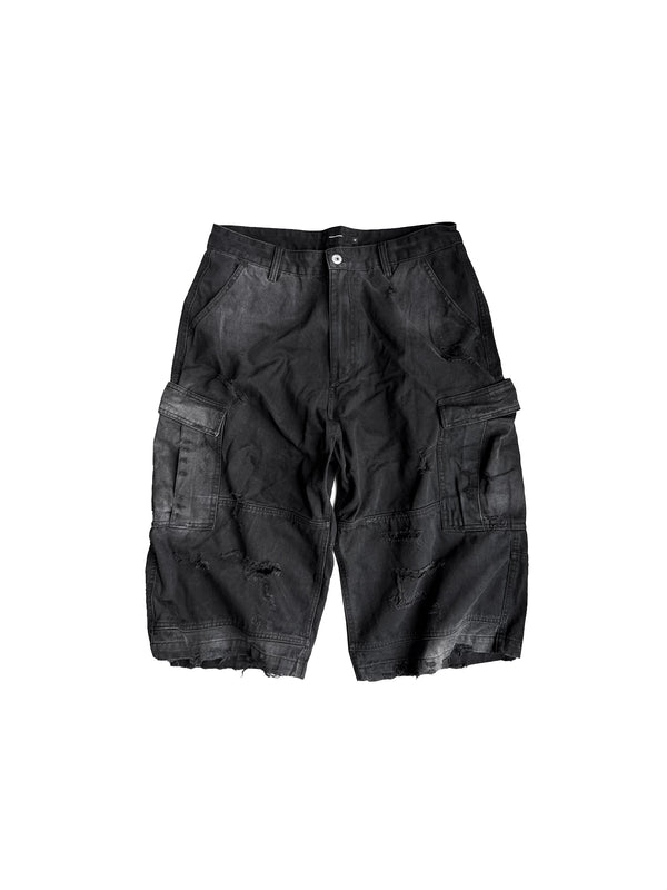 AGED WORK PANTS WITH ZIPPER