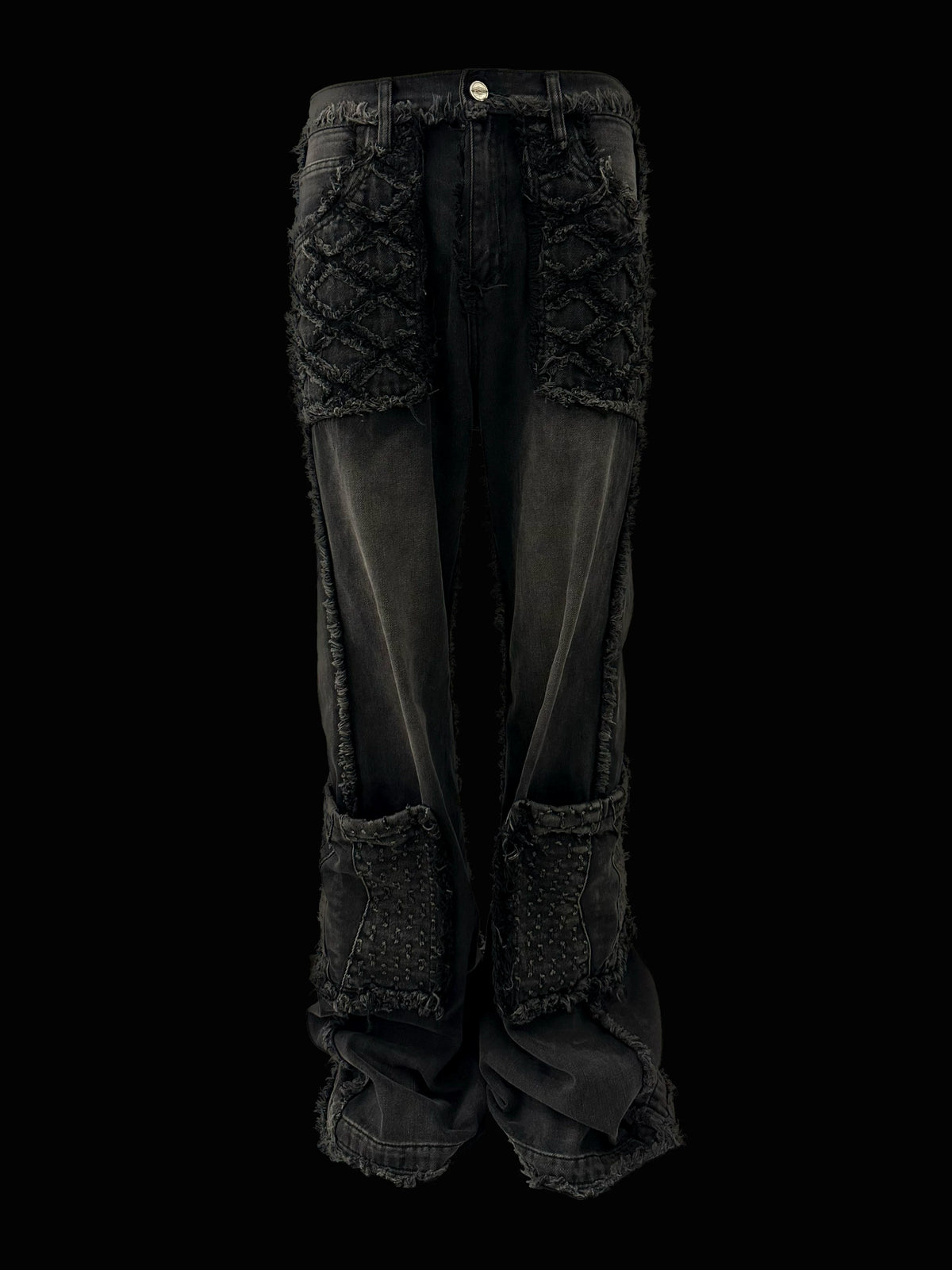 FLARED DENIM WASH JEANS