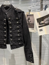 PUNK BIKER DENIM JACKET