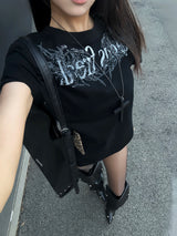 GOTHIC SLOGAN T-SHIRT