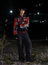 EMBROIDERED A-LINE WORK JEANS
