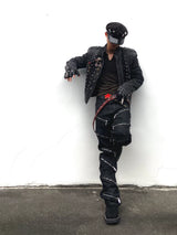 MULTI-ZIPPER SLIM FIT PANTS
