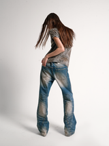 GHOST CLAW WASHED BLUE JEANS