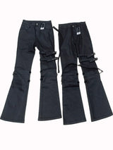 PUNK STYLE WAX DENIM PANTS