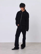DARK DISTRESSED SLIM JEANS